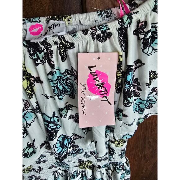 Luv Betsy by Betsy Johnson Smocked Romper size Large. - Picture 6 of 7